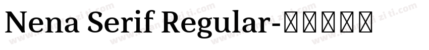 Nena Serif Regular字体转换